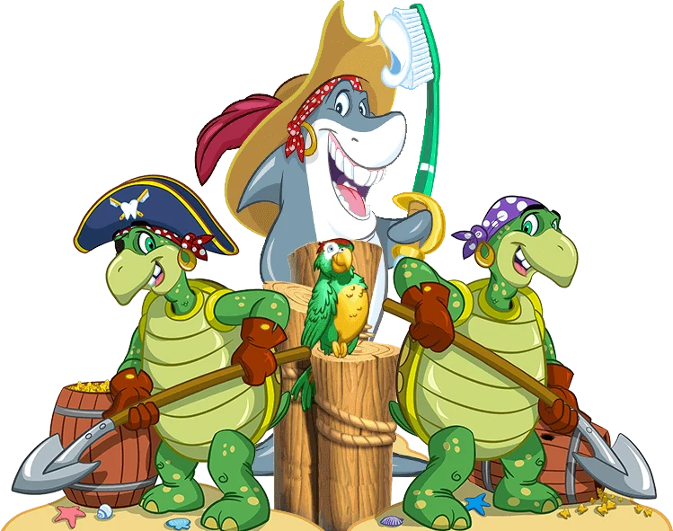 Kids Rock pirate crew mascots